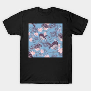 Vintage bird pattern T-Shirt